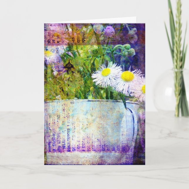 Carte Daisy Bouquet, Anniversaire (Devant)