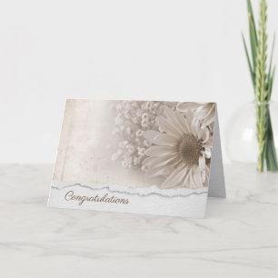 Carte Daisy Bouquet Mariage Félicitations