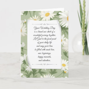 Carte Daisy d'été Mariage religieux