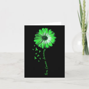 Carte Daisy Flower Liver Cancer Sensibilisation Cadeaux