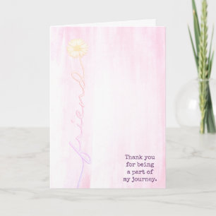Carte Daisy Friend Merci