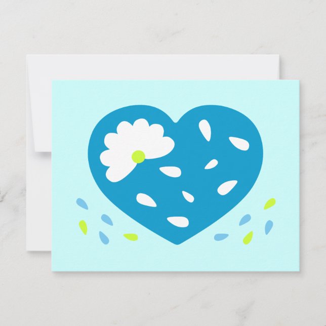 Carte Daisy Heart (Devant)