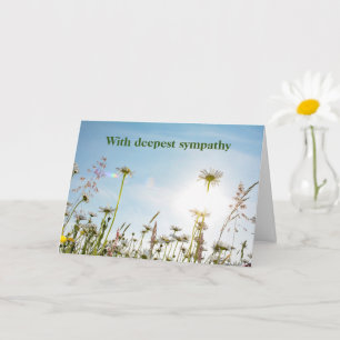 Carte Daisy Meadows - Avec profonde sympathie