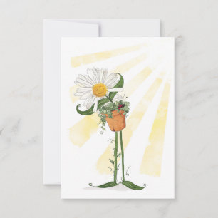 Carte Daisy Sourire au soleil d'été
