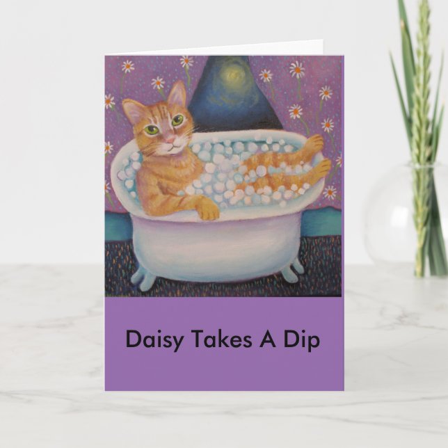 Carte Daisy Tente Une Plongée (Devant)