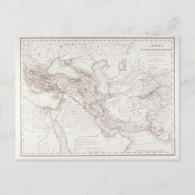 Carte d'Alexandre le Grand Empire (Devant)