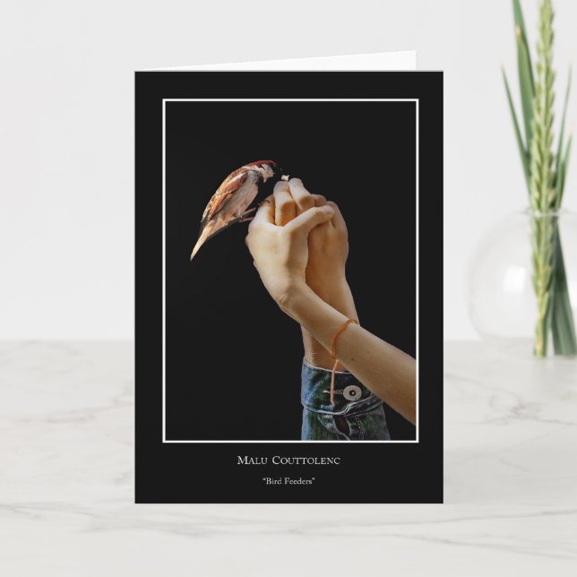 Carte d'alimentation d'oiseaux (Devant)