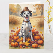 Dalmatie En Automne Laisse L'Art Thanksgiving