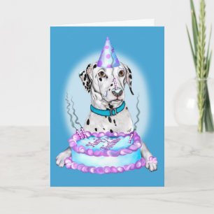 Carte Dalmatie, gâteau visage Anniversaire