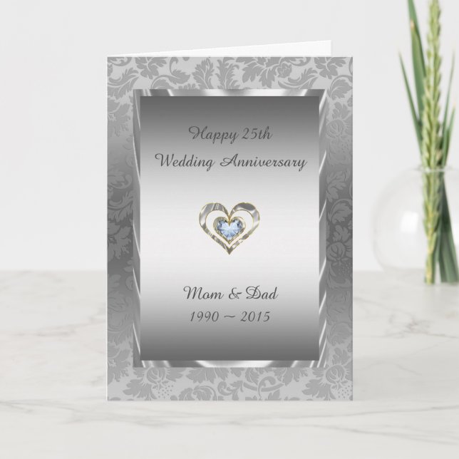 Carte Damas Gris Et Diamants Coeur (Devant)