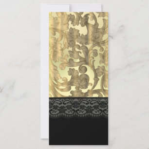 Carte Damas or & dentelle