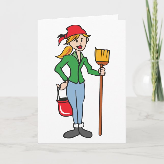 Carte Dame de nettoyage (Devant)