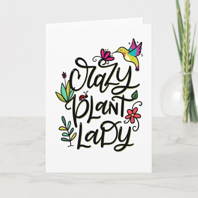 Carte Dame Plante folle (Devant)