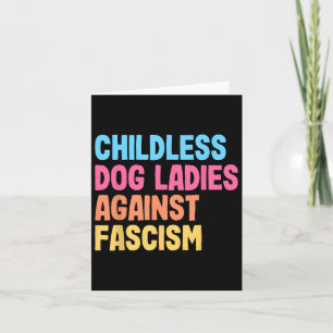 Carte Dames de chiens contre le fascisme Kamala Harris