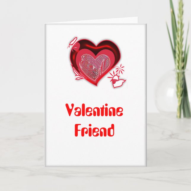 Carte d'ami de Valentine (Devant)