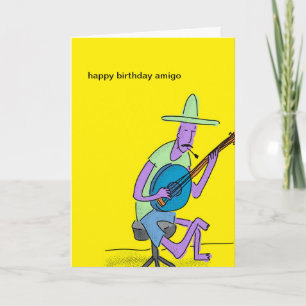 Carte d'Amigo de joyeux anniversaire