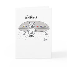 Carte d'amitié Alien
