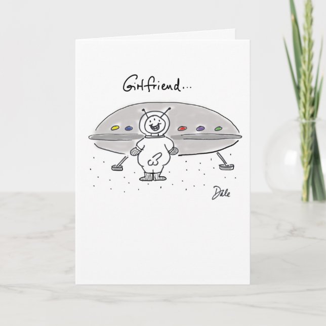 Carte d'amitié Alien (Devant)