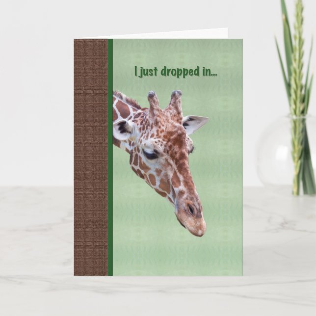 Carte d'amitié avec Giraffe (Devant)