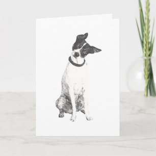 Carte d'amitié chien mignonne