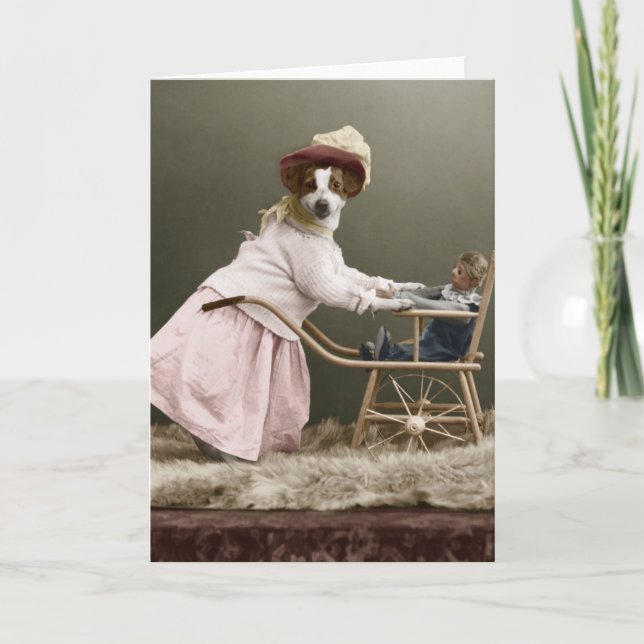 Carte d'amitié - Drôle petit chien! (Devant)