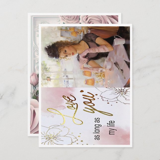 Carte d'amour (Devant / Derrière)