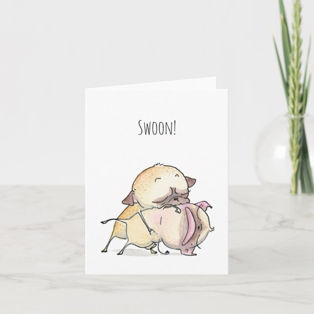 Carte d'amour carlin (Devant)