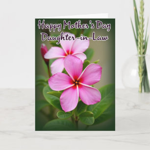 Carte d'amour Chevron Pretty Flower