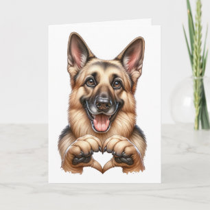 Carte d'amour Cute Canine