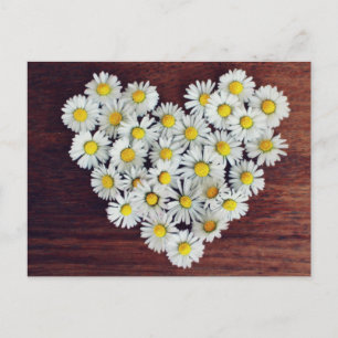Carte d'amour Daisy Heart of Daisies