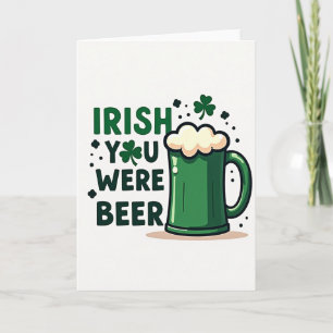 Carte d'amour de bière irlandaise