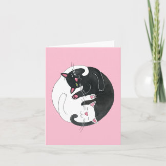 Carte d'amour de chat