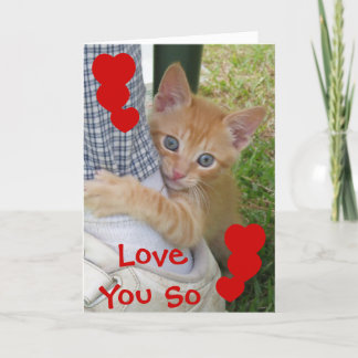 Carte d'amour de Kitten Dax