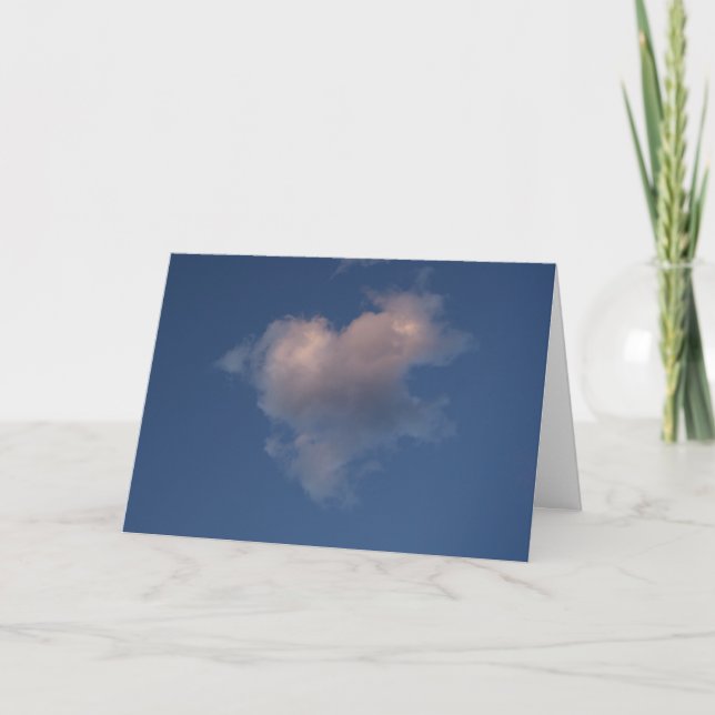 Carte d'amour de nuage de coeur (Devant)