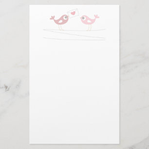 Carte d'amour des oiseaux