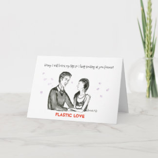 Carte d'amour en plastique