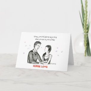 Carte d'amour infirmière