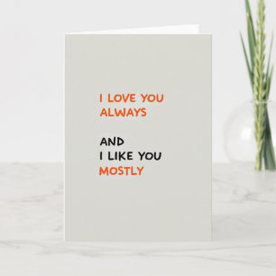 Carte d'amour minimaliste surtout