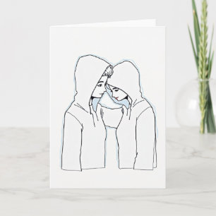 Carte d'amour minimaliste tendre