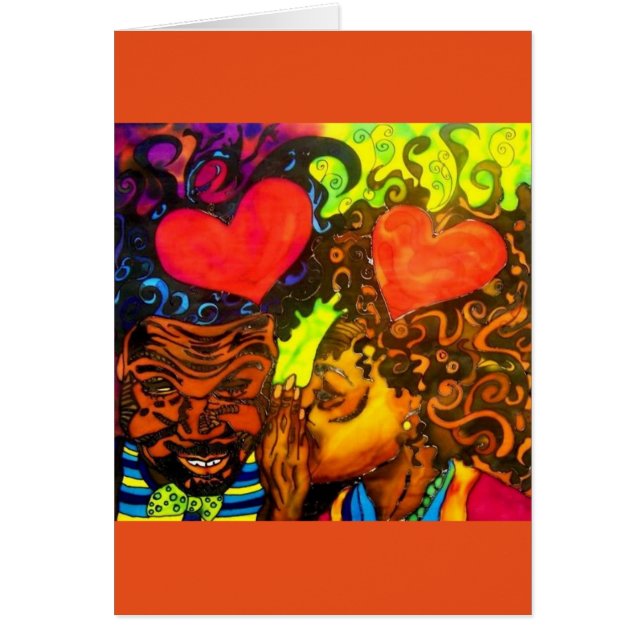 Carte d'amour noire (Devant)