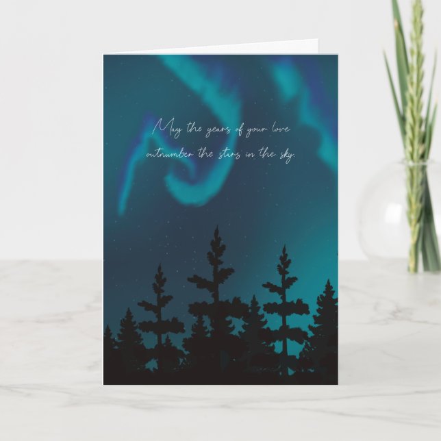 Carte d'amour Northern Lights (Devant)
