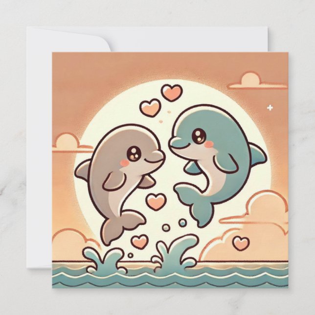 Carte d'amour Ocean Sunset (Devant)
