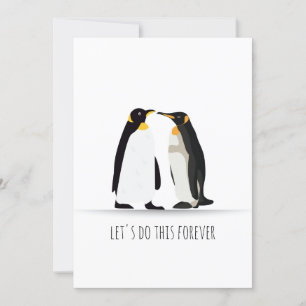 CARTE D'AMOUR PENGUIN