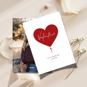 Carte d'amour photo de la Saint-Valentin de la par