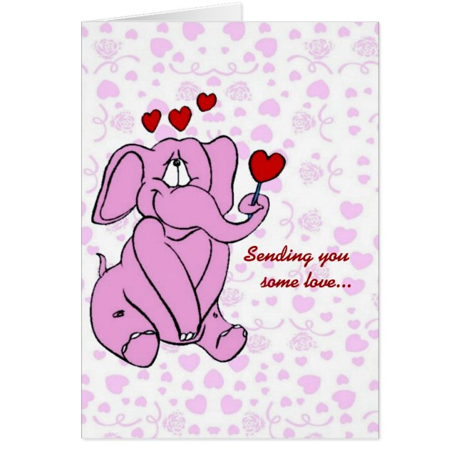 Carte d'amour Pinky (Devant)