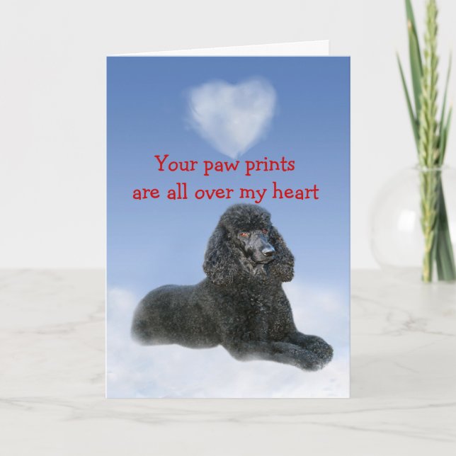 Carte d'amour pour chiot de poule (Devant)