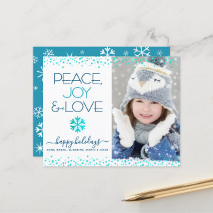 Carte d'amour pour la Paix Turquoise