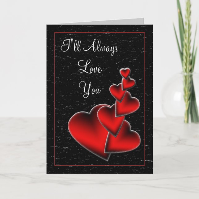 Carte d'amour Red Hearts (Devant)