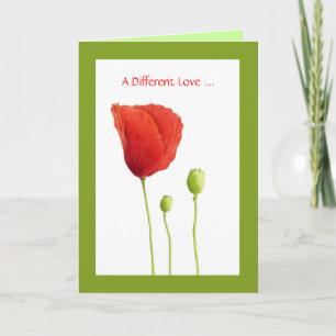 Carte d'amour Red Poppy