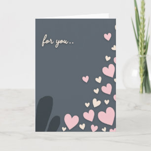Carte d'amour simple pour vous